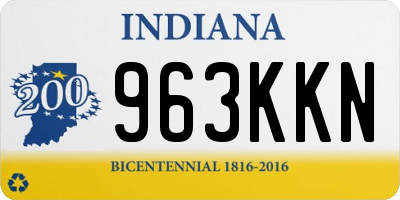 IN license plate 963KKN