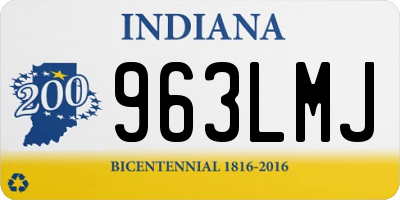 IN license plate 963LMJ