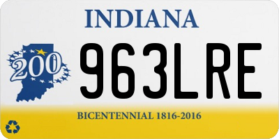 IN license plate 963LRE