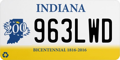 IN license plate 963LWD