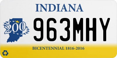 IN license plate 963MHY