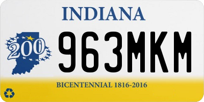 IN license plate 963MKM