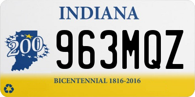 IN license plate 963MQZ