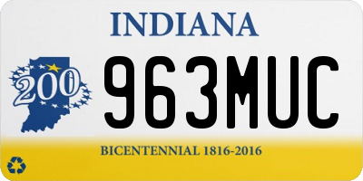 IN license plate 963MUC