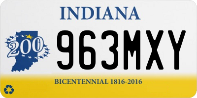IN license plate 963MXY