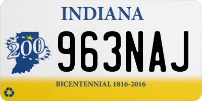 IN license plate 963NAJ