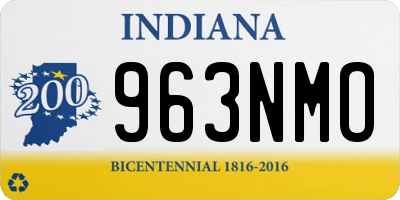 IN license plate 963NMO
