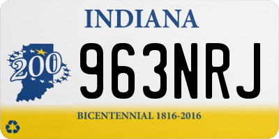 IN license plate 963NRJ