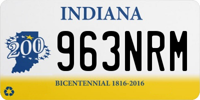 IN license plate 963NRM