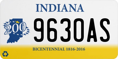 IN license plate 963OAS