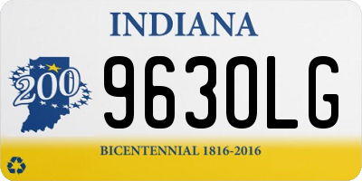 IN license plate 963OLG