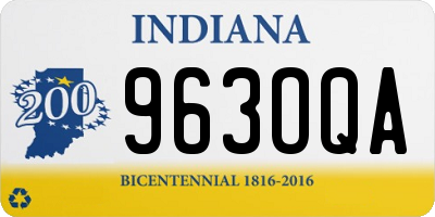 IN license plate 963OQA