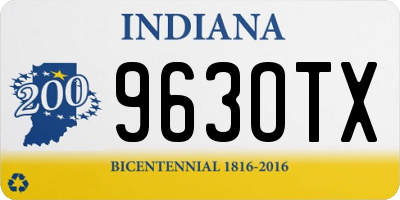 IN license plate 963OTX