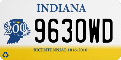 IN license plate 963OWD