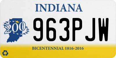 IN license plate 963PJW