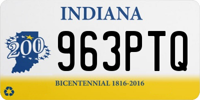 IN license plate 963PTQ
