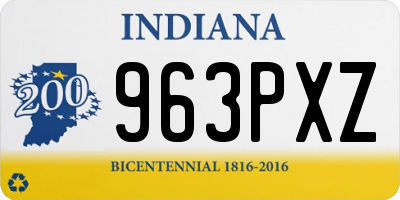 IN license plate 963PXZ