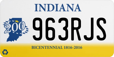 IN license plate 963RJS