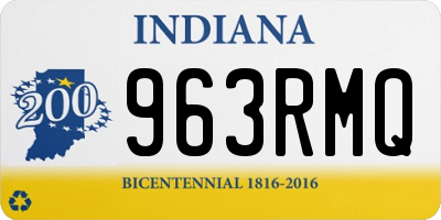 IN license plate 963RMQ