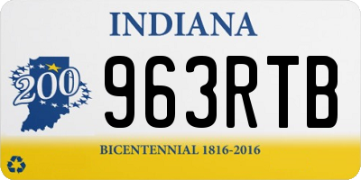 IN license plate 963RTB