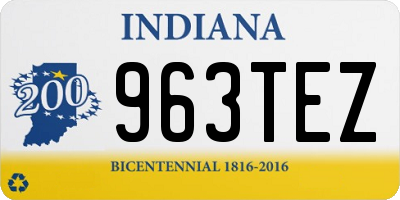 IN license plate 963TEZ