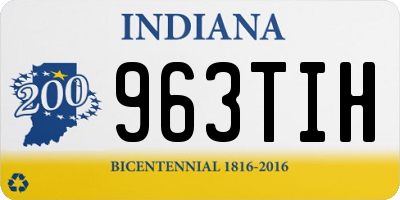IN license plate 963TIH
