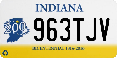 IN license plate 963TJV