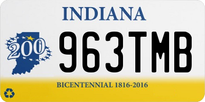 IN license plate 963TMB