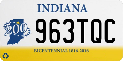 IN license plate 963TQC
