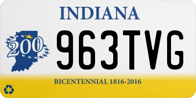 IN license plate 963TVG
