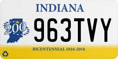 IN license plate 963TVY