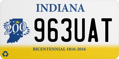IN license plate 963UAT