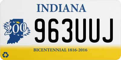 IN license plate 963UUJ