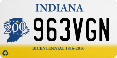 IN license plate 963VGN
