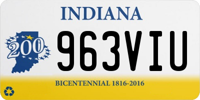 IN license plate 963VIU