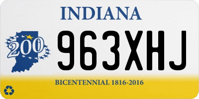 IN license plate 963XHJ