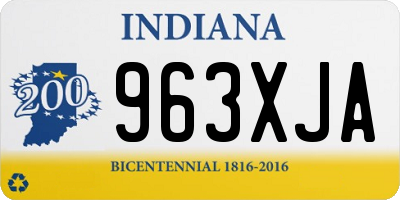 IN license plate 963XJA