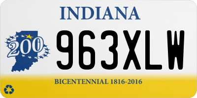 IN license plate 963XLW