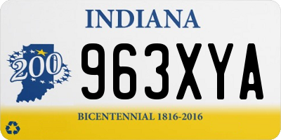 IN license plate 963XYA