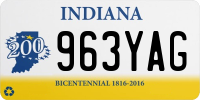 IN license plate 963YAG