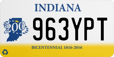 IN license plate 963YPT