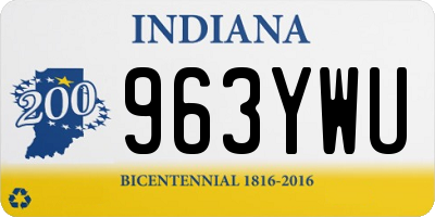 IN license plate 963YWU