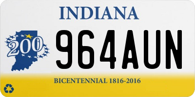 IN license plate 964AUN
