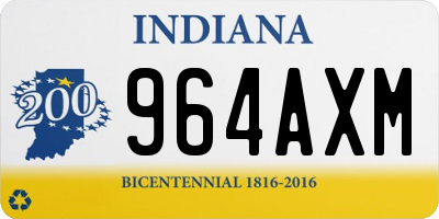 IN license plate 964AXM