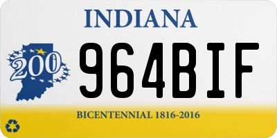 IN license plate 964BIF