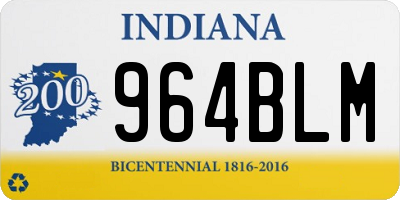 IN license plate 964BLM