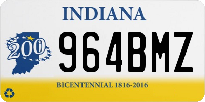 IN license plate 964BMZ