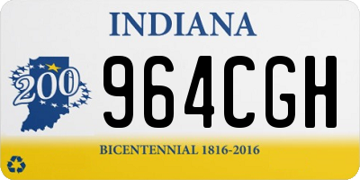 IN license plate 964CGH