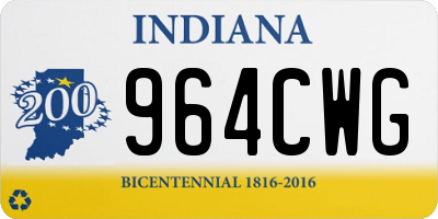 IN license plate 964CWG