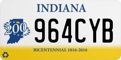IN license plate 964CYB